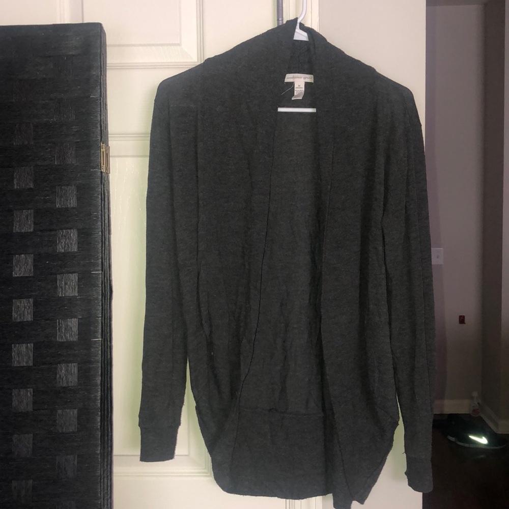 Gray cardigan